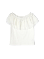 《EDIT COLOGNE》楊柳ラッフルカットソー/ホワイト(031)