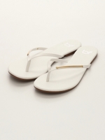 ゴールドメタルトングサンダル/アカ