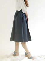 タイプライターギャザースカート/アイボリー