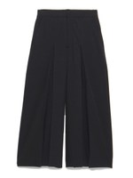 フロントタックガウチョパンツ/BLK