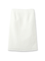 レース編みタイトスカート/ホワイト(101)