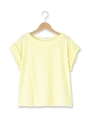 袖フリルボックスTシャツ/レモンイエロー(031)