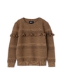 《HOLIDAY COLLECTION》MILKY LUSTLE BORDER KNIT/ブラウン(050)