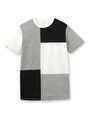 スクエアカラー切り替えTシャツ/ホワイト(901)