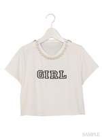 パールネックT/ホワイト