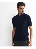 ホールガーメントリネン混ポロ/ピンク(072)