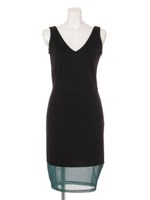 グラマラスシアーミディワンピース/ブラック