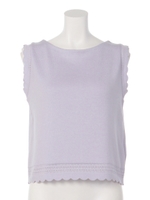 スカラクロップドニット/モカ