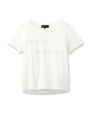 メッセージプリントTシャツ/ホワイト(001)