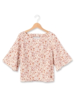 ヴィンテージフラワーブラウス/ピンク(172)