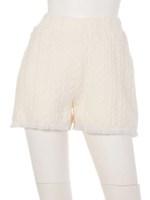 【ANAP】NETオリジナル ケーブル×フリンジショートパンツ【別売りSETUP】/アイボリー(003)