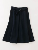 コンパクトダンボールベルト付きスカート/NAVY