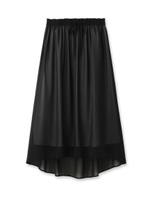 テールカットシフォンスカート/サンドベージュ(053)