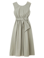 ブラウジングロングワンピ/ベージュ