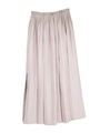 leather pleats skirt/offwhite