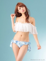 オフショルダービキニ/ブルー