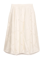 バイアスジャガードスカート/BLK