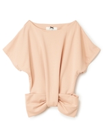 ヘムリボンカットプルオーバー/アイスグレー