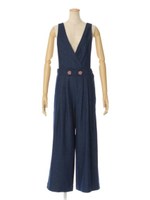 【an another angelus】ワイドデニムサロペットパンツ/BLUE