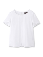 チューリップスリーブクリアモダール天竺プルオーバー/ブルー系(094)