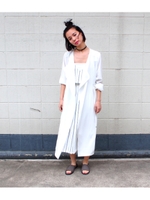 【ANAP】ジョーゼットロングジャケット/ライトブルー(038)