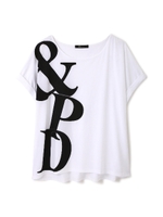 ＆ロゴクルーネックＴシャツ/オレンジ(150)