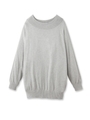 リブネックラグランニットプルオーバー/ライトグレー(911)