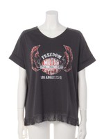 FREEDOM MC フリンジ Tシャツ/WHT