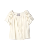 《BLANCHIC》タックモダールカットソー/ホワイト(030)