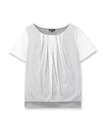 【UV、接触冷感、抗菌防臭】[L]ジャージ×チュールプルオーバー/グレー(912)