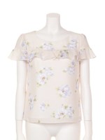 ボタニカルフラワーラッフルBL/ネイビーブルー