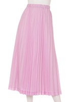 【小泉里子さん着用】シャイニーボイルプリーツSK/ベビーピンク