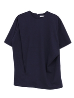 タックデザインTシャツ/ホワイト