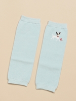 コットンキャンディーレッグウォーマ-ブルテリア/ブルー