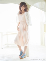 シアーレースブルゾン/ブルー