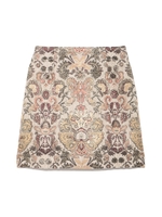 ジャガード台形スカート/RED