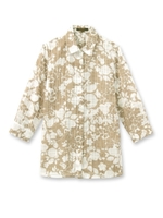 チェックフラワーブラウス/サンドベージュ(153)