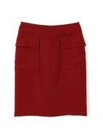 ティアラＷクロスビッグポケットスカート/レッド(100)