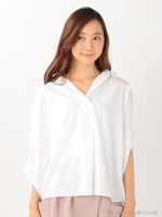 ノースリータックブラウス/オフ
