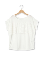 レースフリルプルオーバー/オフホワイト(003)