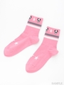 PEPE STAR RIB SHORT SOCKS/OFF WHITE