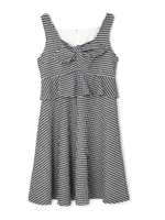 《EDIT COLOGNE》ギンガムジャージーワンピース/ブラック(011)