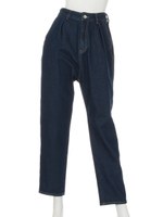 【Shelly island】ハイウエストデニムパンツ/ライトブルー