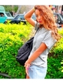 【anap mimpi】RAINBOWボーダーTシャツ/GRY