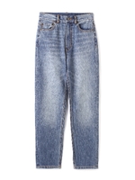 ハイウエストテーパードデニム/ブルー(110)