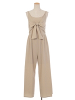 フロントリボンコンビネゾン/ベージュ