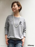 Ｈ．Ａ．Ｋ　ドルマンカットソー（ミッキーマウス）/ホワイト