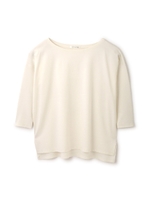 《HOLIDAY LINE》ストレッチポンチボートネックカットソー/ホワイト(030)