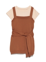 ニットビスチェレイヤードトップス/ORG