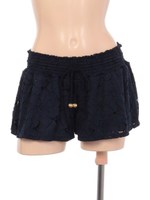 【BeachQueen】レースキュロットパンツ/ネイビー